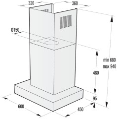 Кухонная вытяжка Gorenje WHT 68 INB