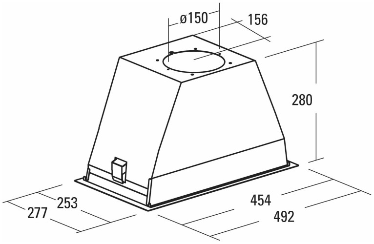 Встраиваемая вытяжка Cata GT Plus 45 X/C
