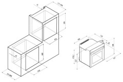 Газовый духовой шкаф Fornelli FGA 45 Stretto WH