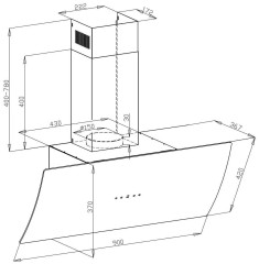 Кухонная вытяжка Lex Plaza 900