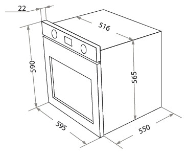 Электрический духовой шкаф HOMSair OES657WH