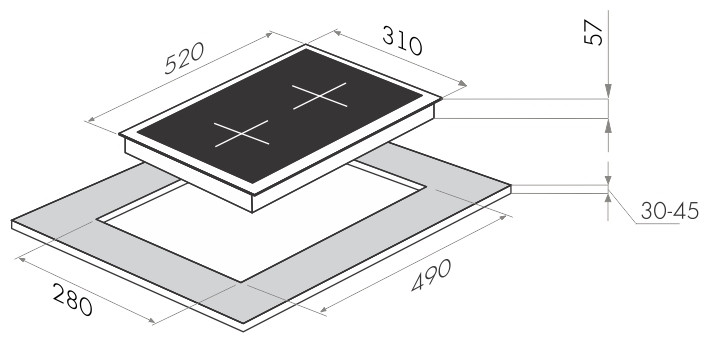 Электрическая варочная панель MAUNFELD MVCE 31 2HL SZ WH