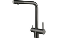 Смеситель для кухни Paulmark SKALEN вороненая сталь