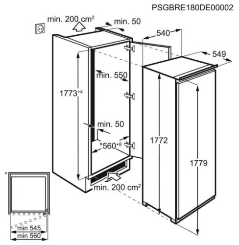 Встраиваемая морозильная камера Electrolux RUT 6NF18 S