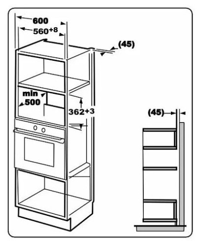 Встраиваемая микроволновая печь Evelux MW 20 B