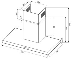 Кухонная вытяжка Kronasteel Levana PB 900