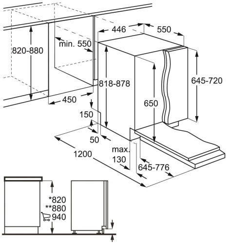 Посудомоечная машина AEG F 88450 VI1P