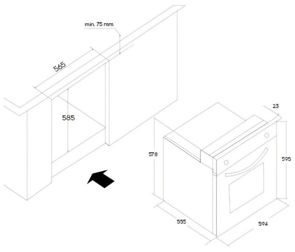 Электрический духовой шкаф Oasis D SWB