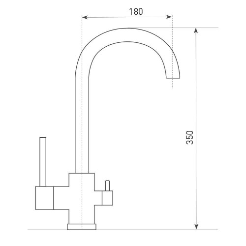 Смеситель для кухни Zigmund & Shtain ZS 1800 молодое шампанское