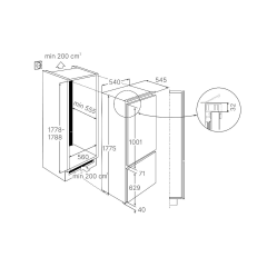 Встраиваемый холодильник Kuppersbusch FKG 8340.0i