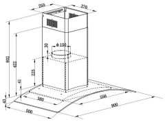 Кухонная вытяжка Zigmund&amp;Shtain K 136.9 W