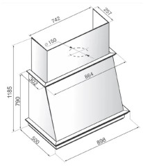 Кухонная вытяжка Kuppersberg Villaggio 90 WM B