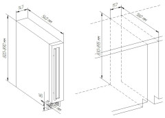 Встраиваемый винный шкаф Cavanova CV07KT