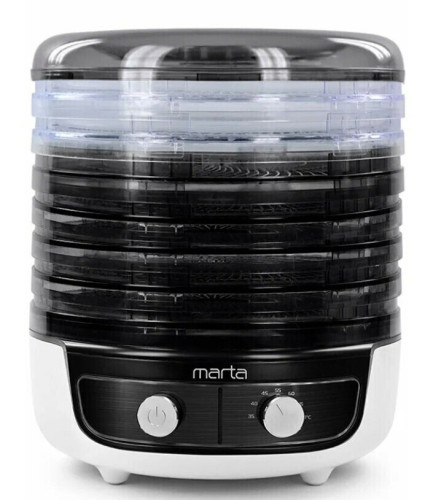 Сушилка для овощей и фруктов Marta MFD-8017PS темный обсидиан
