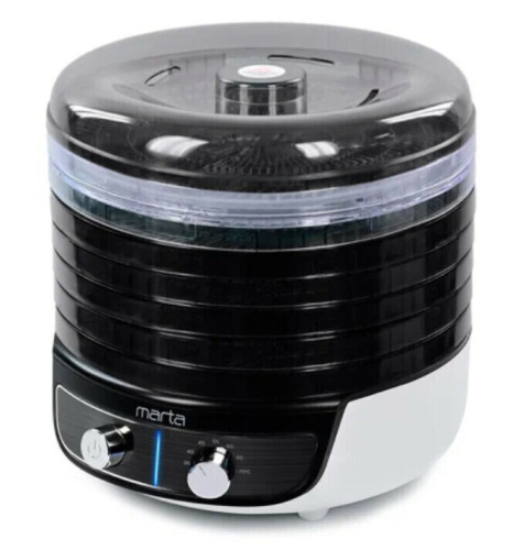 Сушилка для овощей и фруктов Marta MFD-8017PS темный обсидиан