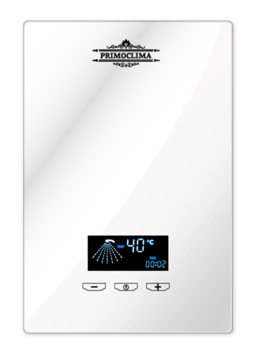 Электрический проточный водонагреватель 8 кВт Primoclima VITA 8.5 кВт, белый