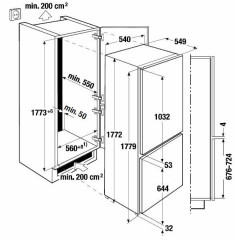 Встраиваемый холодильник Kuppersbusch FKG 8310.1i