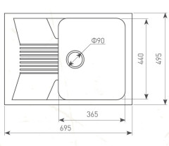 Кухонная мойка Zigmund &amp; Shtain Klassisch 695 речной песок