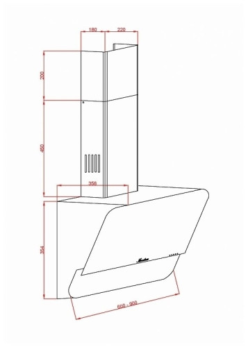 Кухонная вытяжка MONSHER Town 60 B