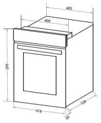 Электрический духовой шкаф HOMSair OEF451WH
