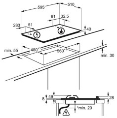 Газовая варочная панель Electrolux LGS 6436 SX