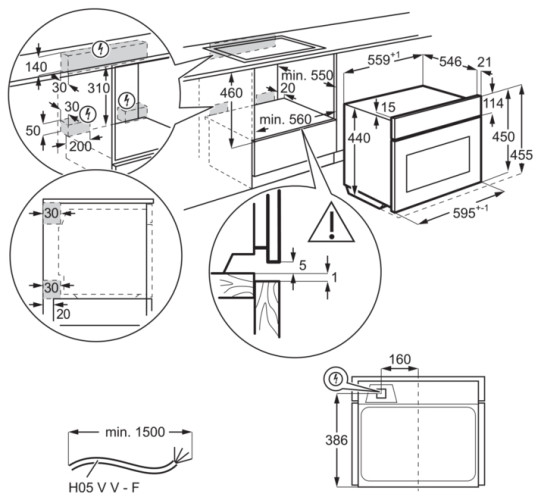 Электрический духовой шкаф Electrolux KVLAE 00 WT
