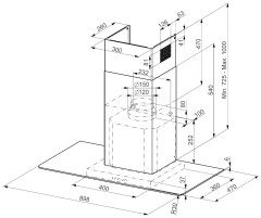 Кухонная вытяжка Smeg KFV92DNE