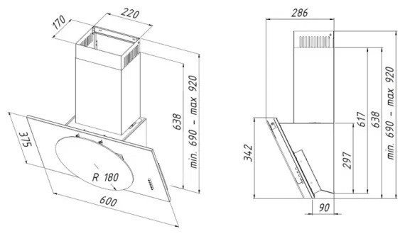 Кухонная вытяжка Akpo Selene Eco 60