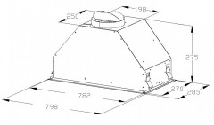 Встраиваемая вытяжка Korting KHI 9828 GN